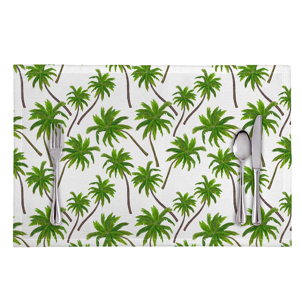 Palm Tree Pattern Print Placemat