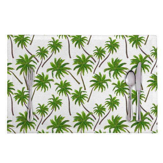 Palm Tree Pattern Print Placemat