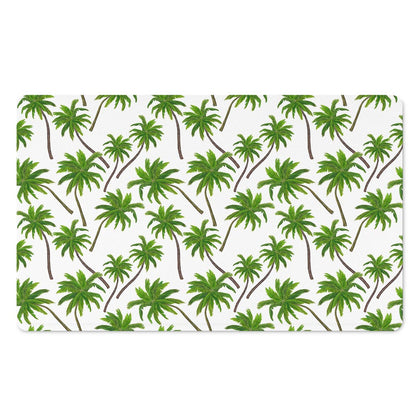 Palm Tree Pattern Print Polyester Doormat