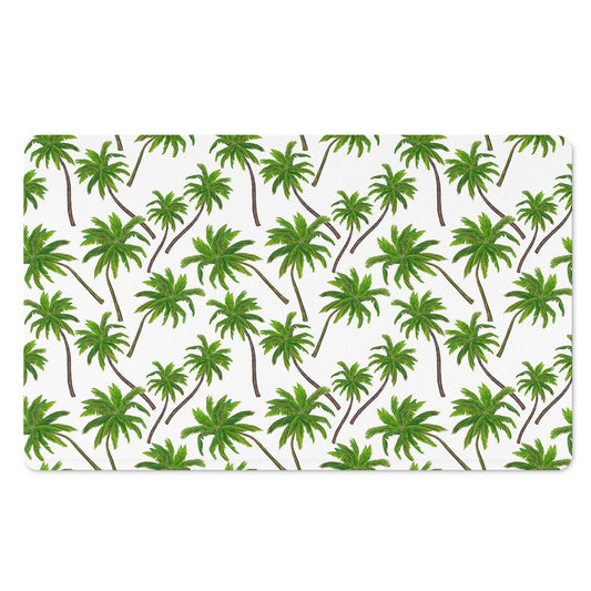 Palm Tree Pattern Print Polyester Doormat