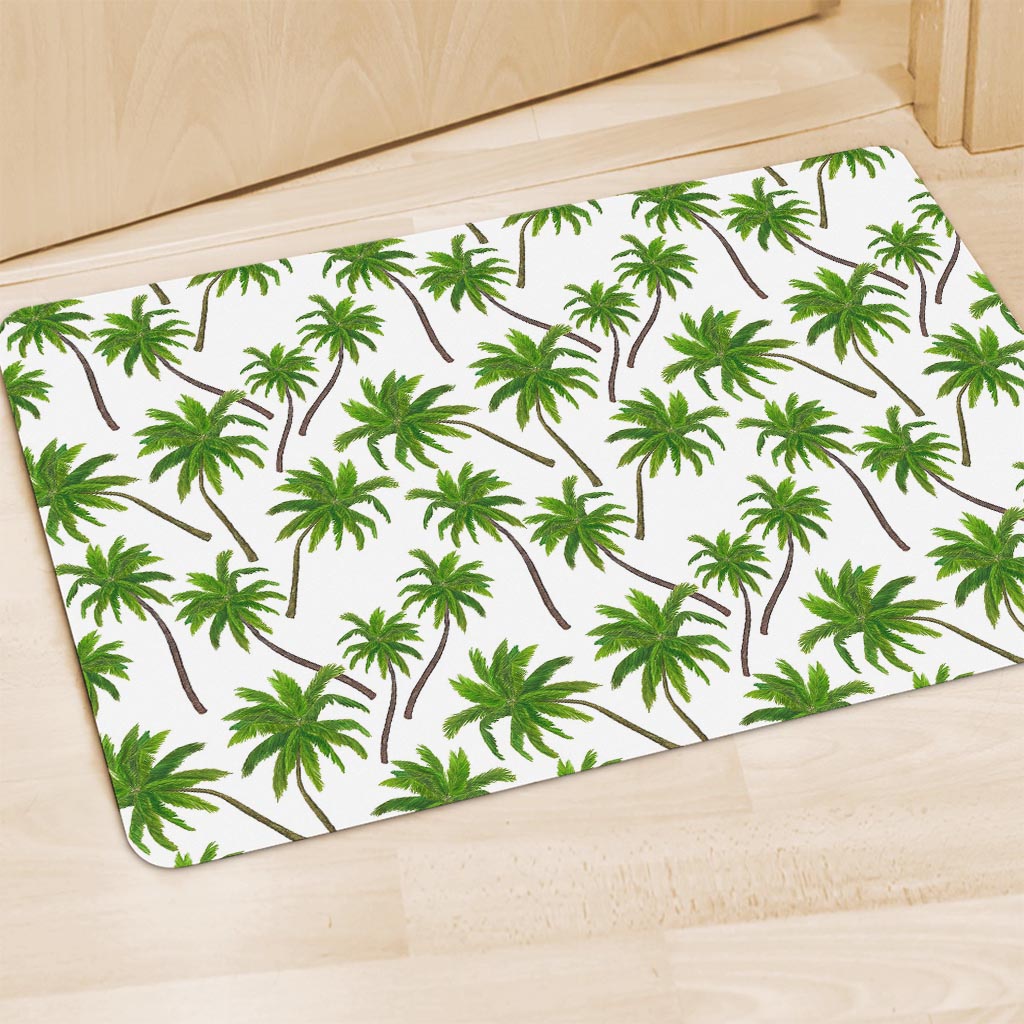 Palm Tree Pattern Print Polyester Doormat