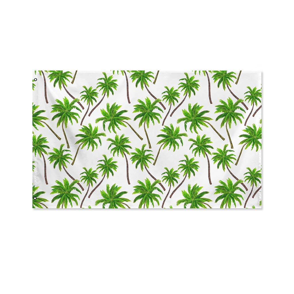 Palm Tree Pattern Print Polyester Flag