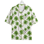 Palm Tree Pattern Print Rayon Hawaiian Shirt