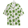 Palm Tree Pattern Print Rayon Hawaiian Shirt