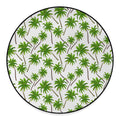 Palm Tree Pattern Print Round Floor Mat