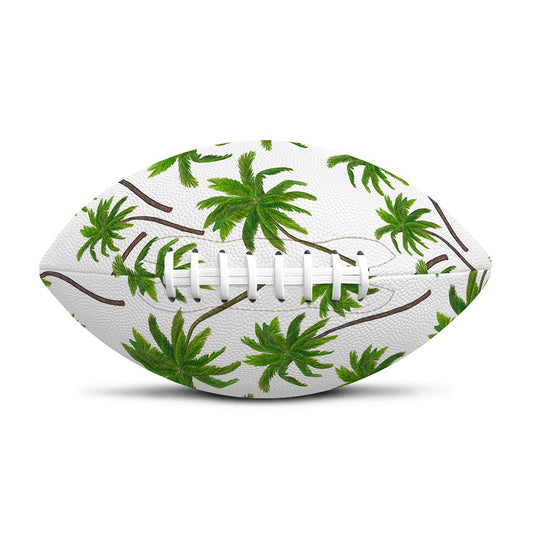 Palm Tree Pattern Print Rugby Ball