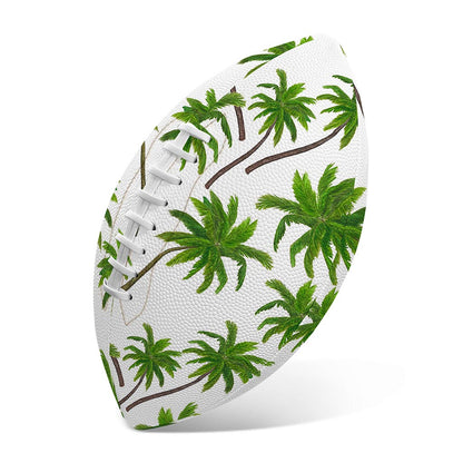 Palm Tree Pattern Print Rugby Ball