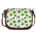 Palm Tree Pattern Print Saddle Bag