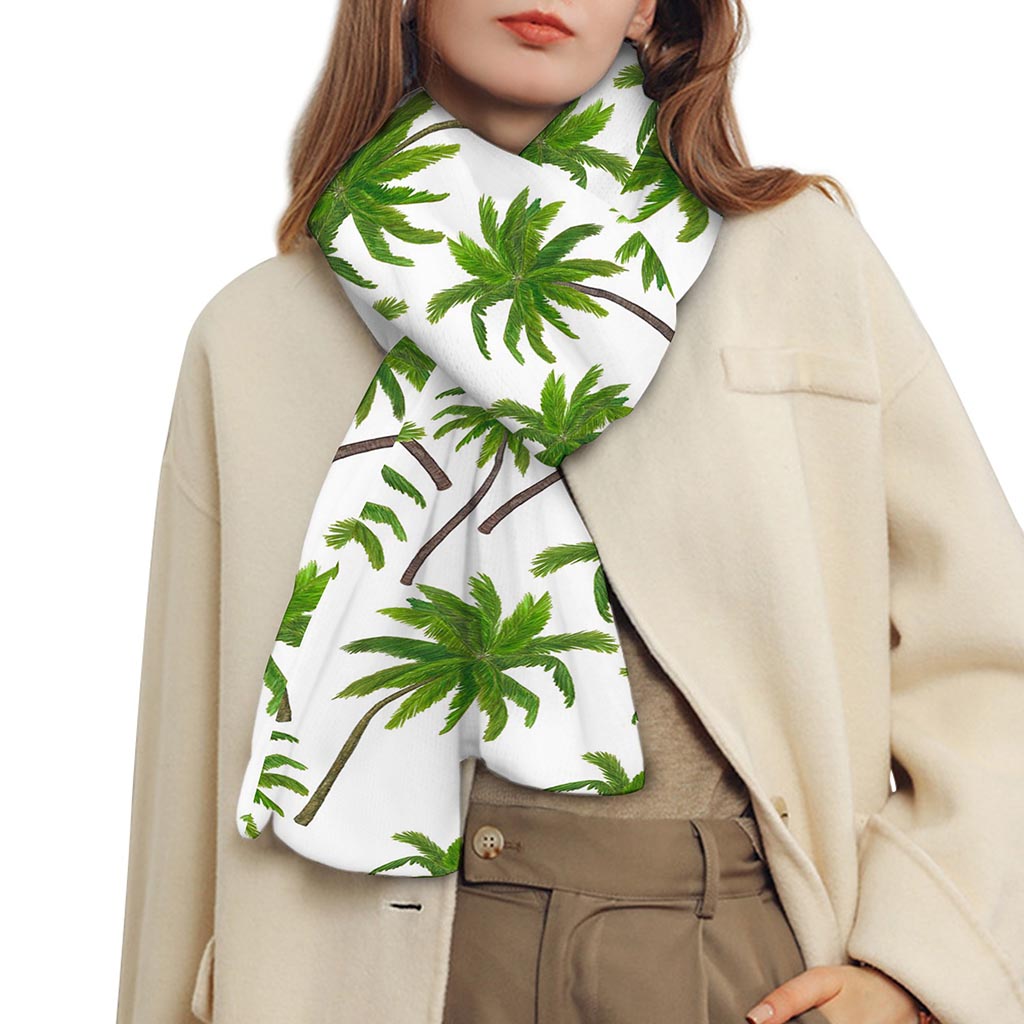 Palm Tree Pattern Print Scarf