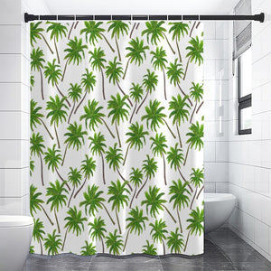 Palm Tree Pattern Print Shower Curtain