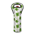 Palm Tree Pattern Print Single Neoprene Wine Tote