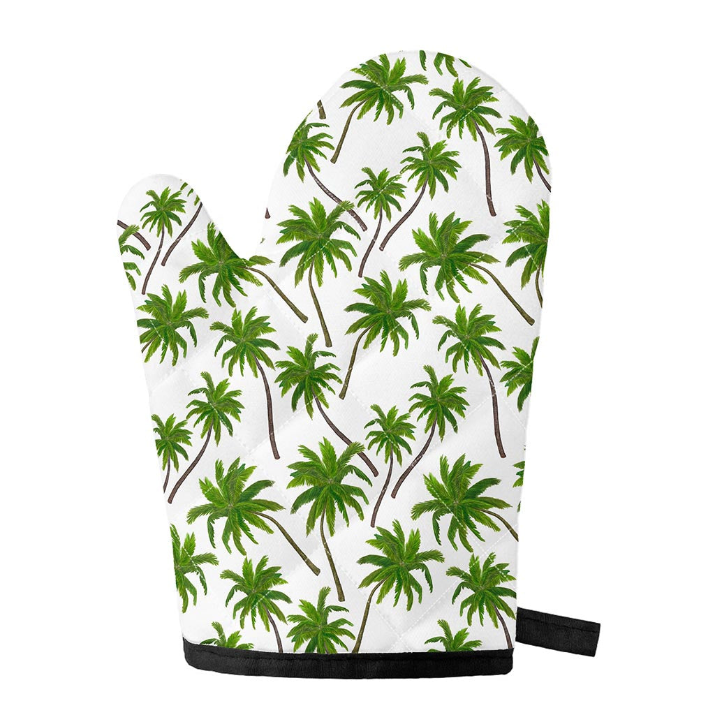 Palm Tree Pattern Print Single Oven Mitt