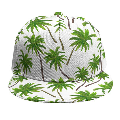 Palm Tree Pattern Print Snapback Cap