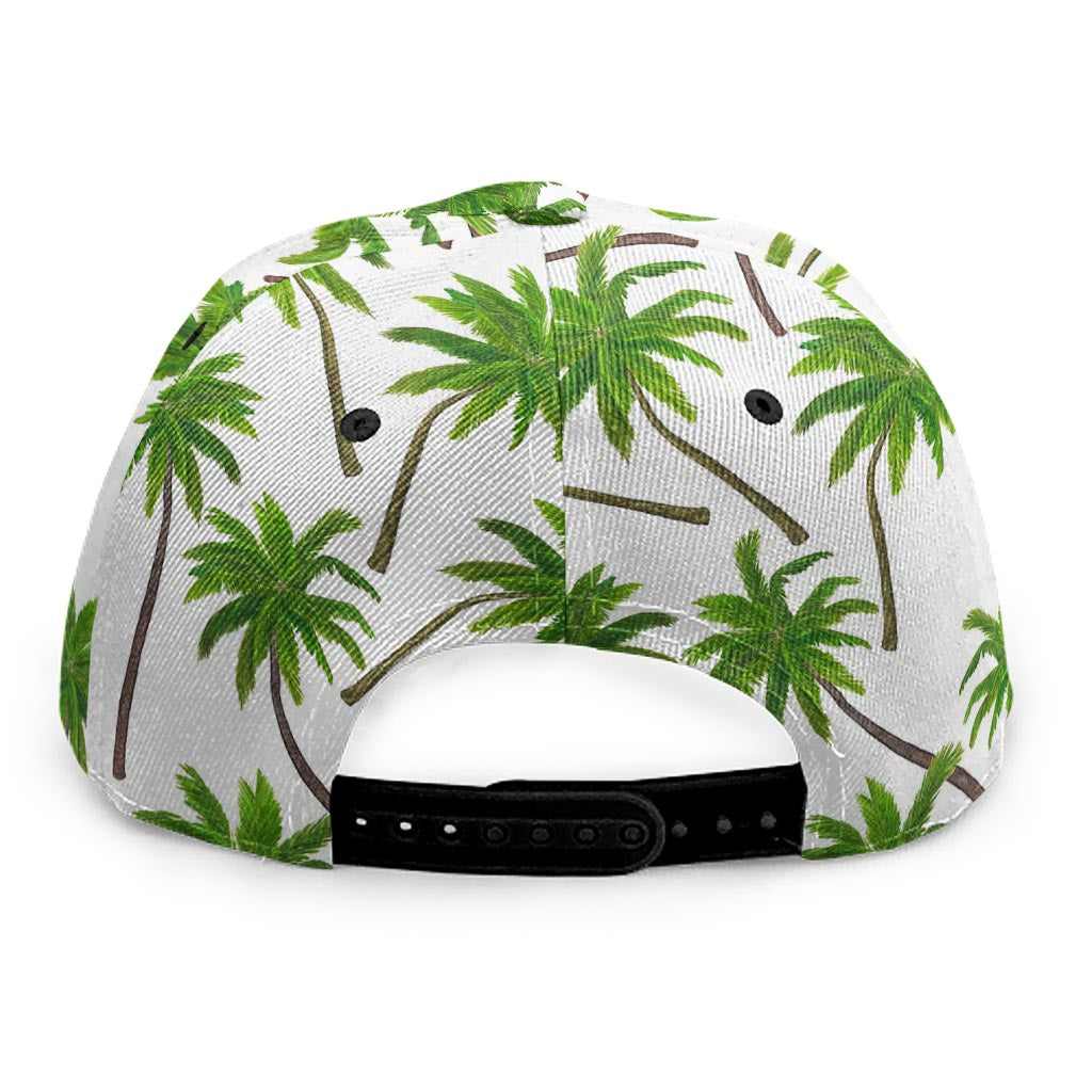 Palm Tree Pattern Print Snapback Cap