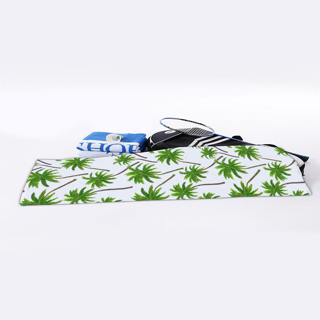 Palm Tree Pattern Print Sports Towel