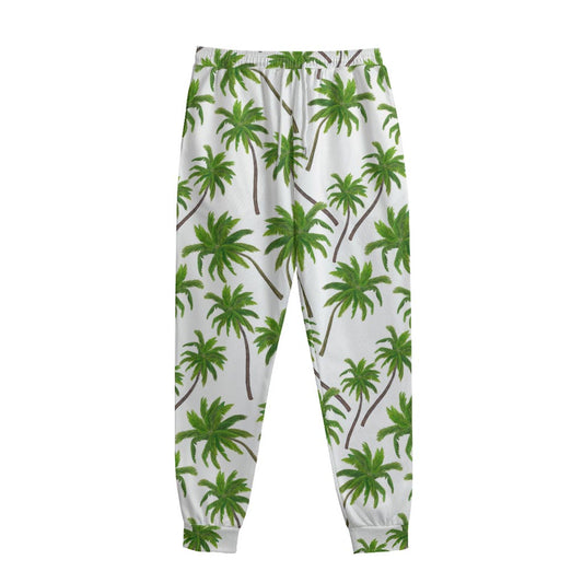 Palm Tree Pattern Print Sweatpants