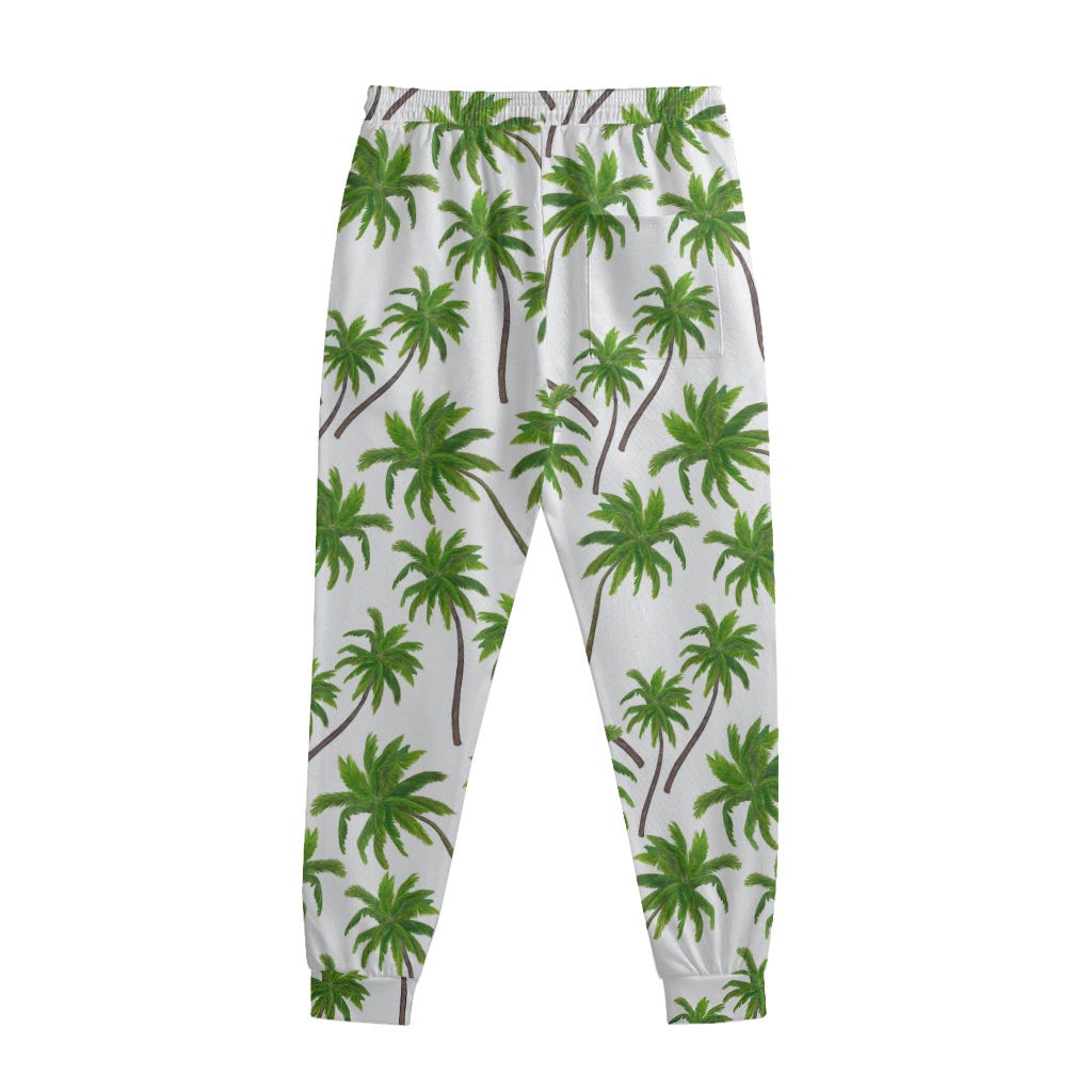 Palm Tree Pattern Print Sweatpants