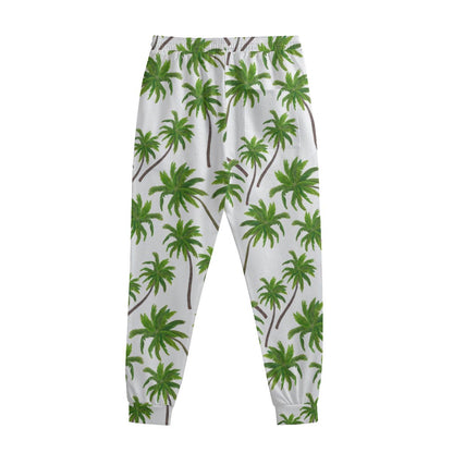 Palm Tree Pattern Print Sweatpants