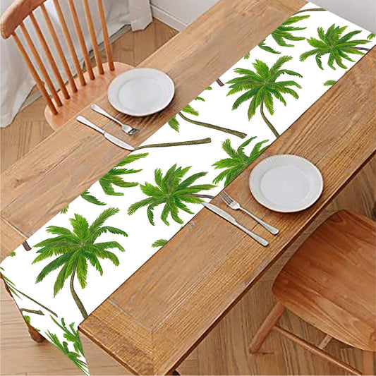 Palm Tree Pattern Print Table Runner
