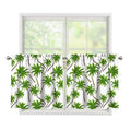Palm Tree Pattern Print Tier Curtains