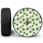 Palm Tree Pattern Print Tire Cover With Camera Hole