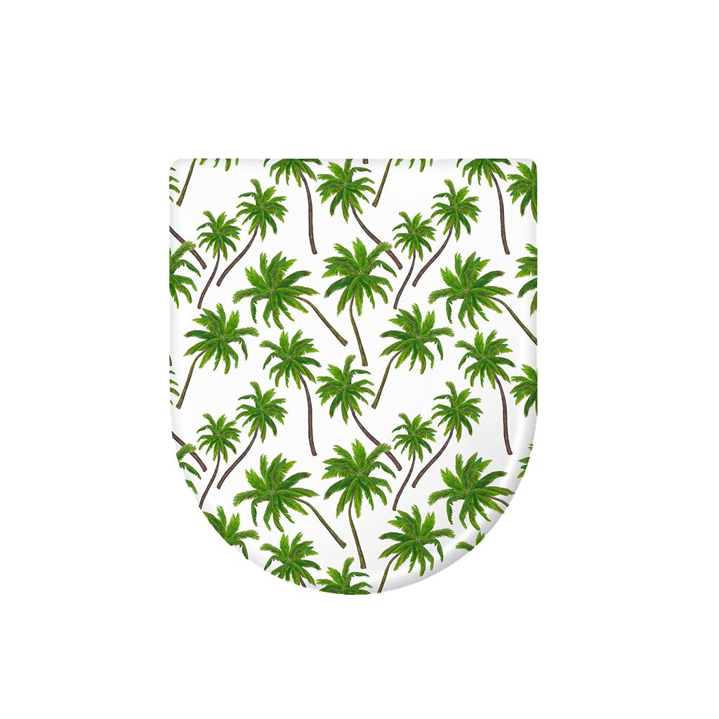 Palm Tree Pattern Print Toilet Lid Cover