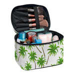 Palm Tree Pattern Print Travel Makeup Bag