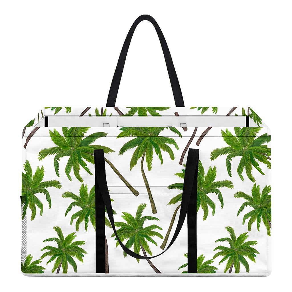 Palm Tree Pattern Print Utility Tote Bag