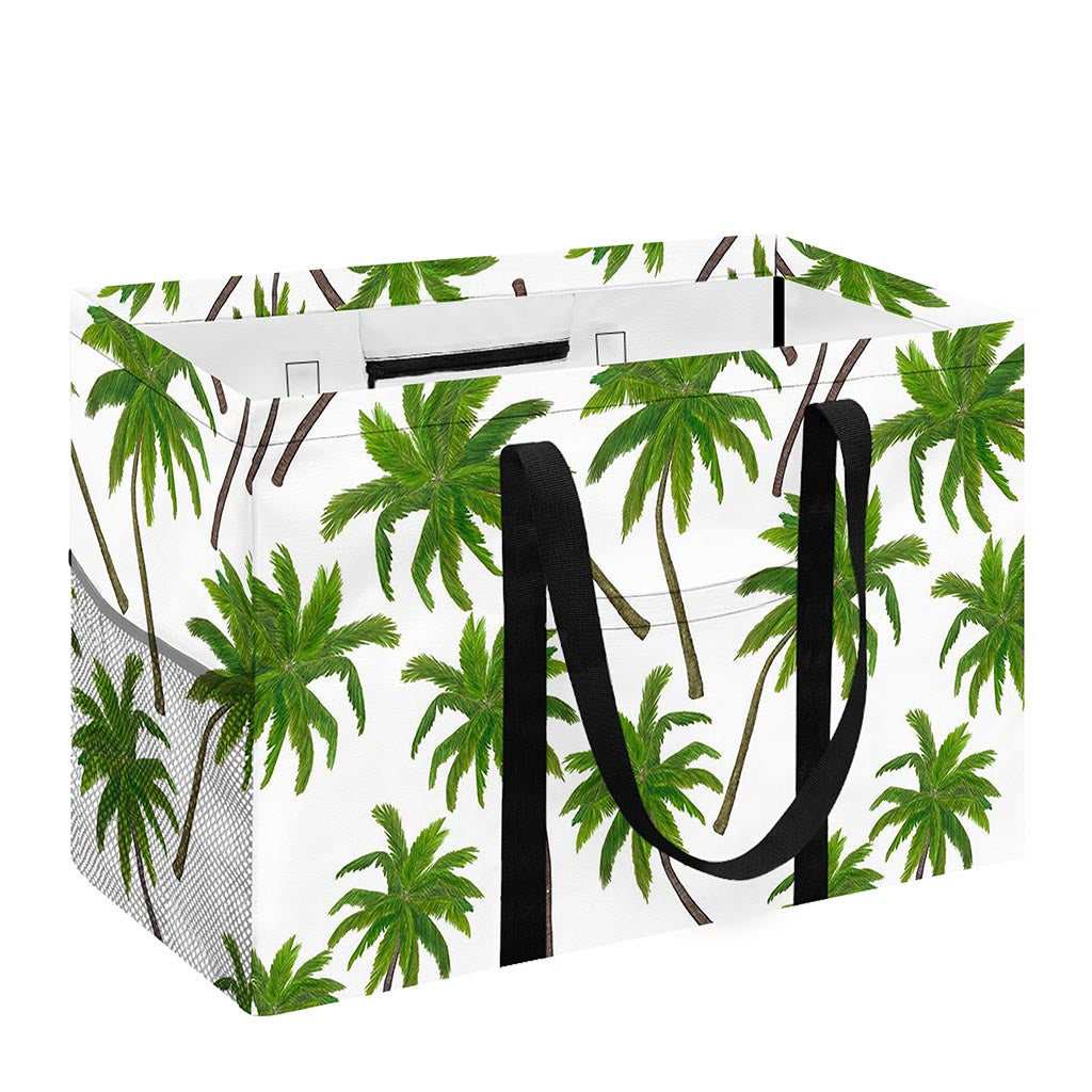Palm Tree Pattern Print Utility Tote Bag