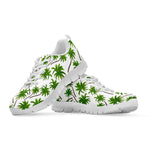 Palm Tree Pattern Print White Running Shoes