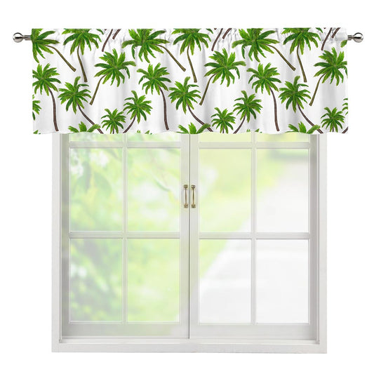 Palm Tree Pattern Print Window Valance