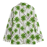 Palm Tree Pattern Print Women's Blazer