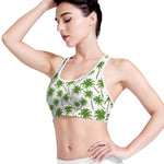 Palm Tree Pattern Print Women's Sports Bra