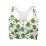 Palm Tree Pattern Print Women's Sports Bra