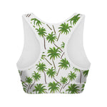 Palm Tree Pattern Print Women's Sports Bra