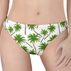 Palm Tree Pattern Print Women's Thong