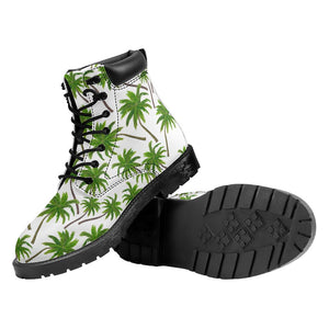 Palm Tree Pattern Print Work Boots