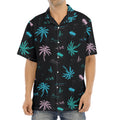 Palm Tree Summer Beach Pattern Print Aloha Shirt