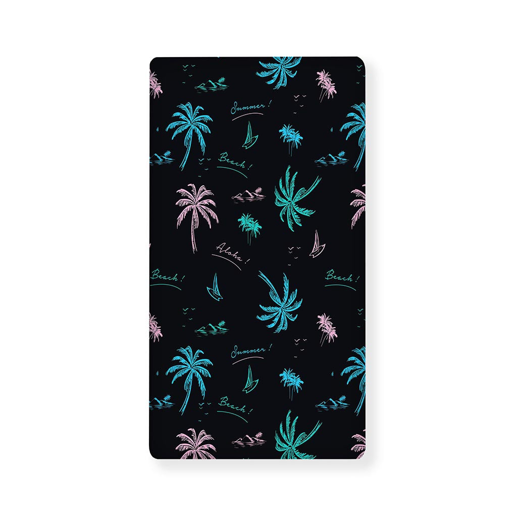 Palm Tree Summer Beach Pattern Print Baby Crib Sheet