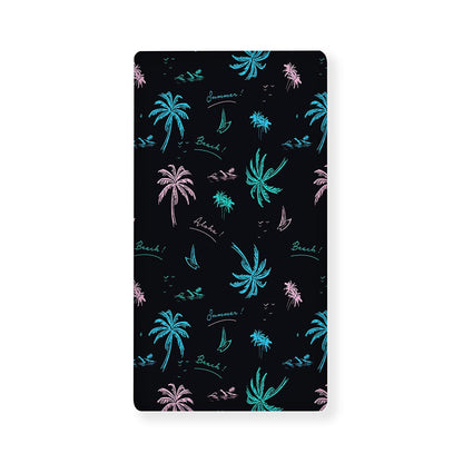 Palm Tree Summer Beach Pattern Print Baby Crib Sheet