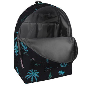 Palm Tree Summer Beach Pattern Print Backpack