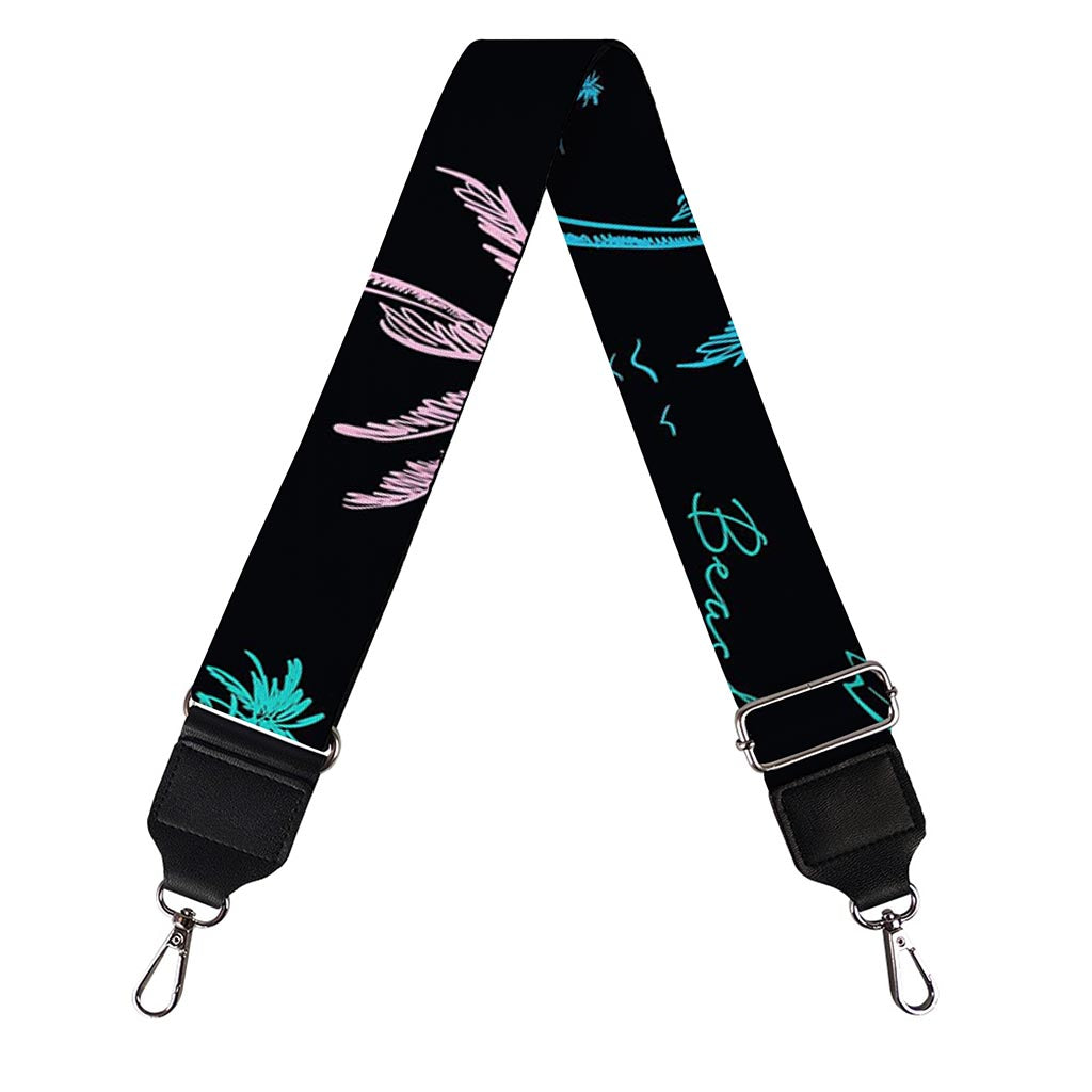 Palm Tree Summer Beach Pattern Print Bag Strap