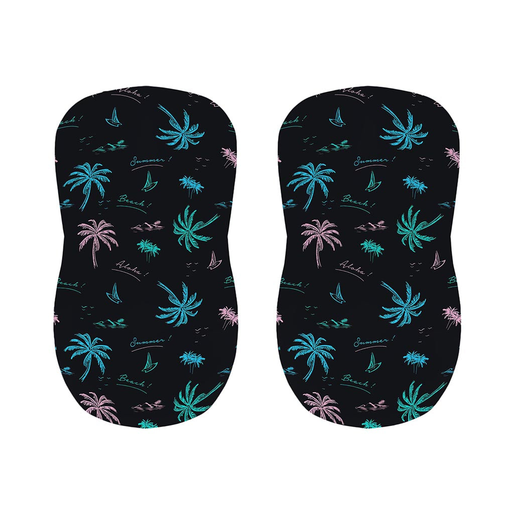 Palm Tree Summer Beach Pattern Print Bar Stool Covers