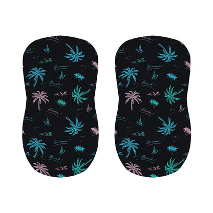 Palm Tree Summer Beach Pattern Print Bar Stool Covers