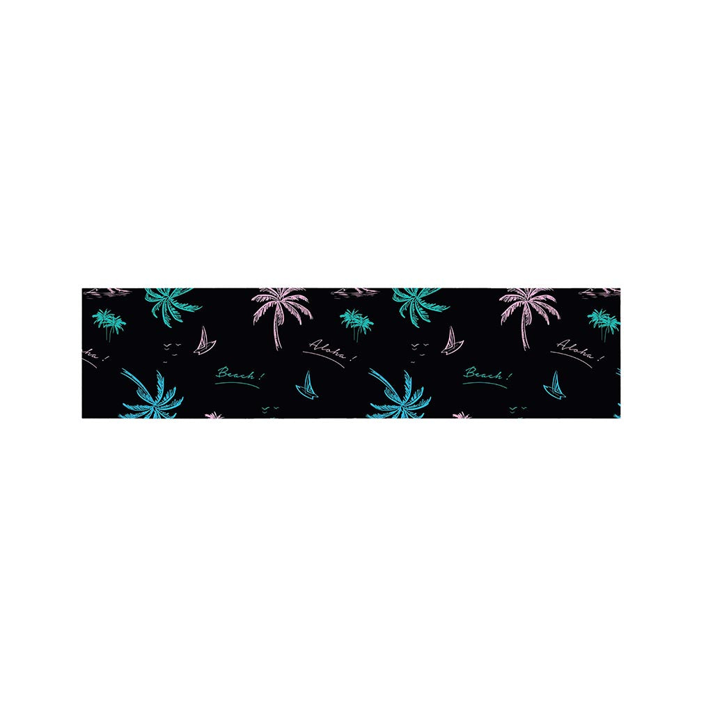 Palm Tree Summer Beach Pattern Print Bed Runner