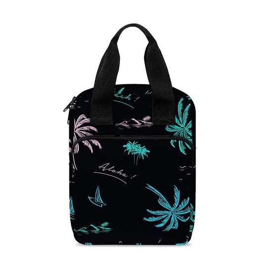 Palm Tree Summer Beach Pattern Print Bible Tote Bag