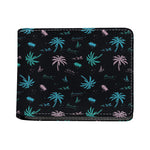 Palm Tree Summer Beach Pattern Print Bifold Wallet