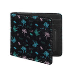 Palm Tree Summer Beach Pattern Print Bifold Wallet
