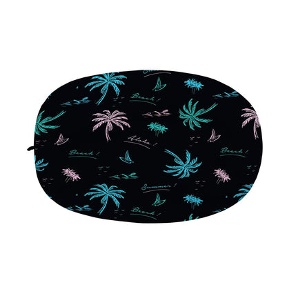 Palm Tree Summer Beach Pattern Print Car Side Mirror Covers