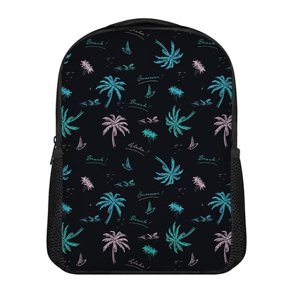 Palm Tree Summer Beach Pattern Print Casual Backpack
